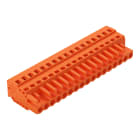 WAGO ELETTRONICA - Spina femmina per 1 conduttore.CAGE CLAMP®.2,5 mm².arancione