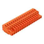 WAGO ELETTRONICA - Spina femmina per 1 conduttore.CAGE CLAMP®.2,5 mm².arancione