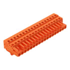 WAGO ELETTRONICA - Spina femmina per 1 conduttore.CAGE CLAMP®.2,5 mm².arancione