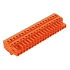 WAGO ELETTRONICA - Spina femmina per 1 conduttore.CAGE CLAMP®.2,5 mm².arancione