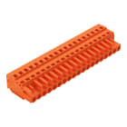 WAGO ELETTRONICA - Spina femmina per 1 conduttore.CAGE CLAMP®.2,5 mm².arancione