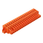 WAGO ELETTRONICA - Spina femmina per 1 conduttore.CAGE CLAMP®.2,5 mm².arancione