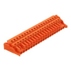 WAGO ELETTRONICA - Spina femmina per 1 conduttore.CAGE CLAMP®.2,5 mm².arancione