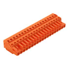 WAGO ELETTRONICA - Spina femmina per 1 conduttore.CAGE CLAMP®.2,5 mm².arancione