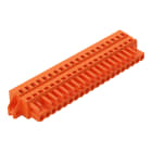 WAGO ELETTRONICA - Spina femmina per 1 conduttore.CAGE CLAMP®.2,5 mm².arancione