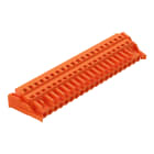 WAGO ELETTRONICA - Spina femmina per 1 conduttore.CAGE CLAMP®.2,5 mm².arancione