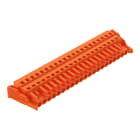 WAGO ELETTRONICA - Spina femmina per 1 conduttore.CAGE CLAMP®.2,5 mm².arancione