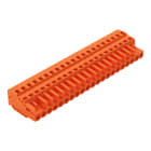 WAGO ELETTRONICA - Spina femmina per 1 conduttore.CAGE CLAMP®.2,5 mm².arancione