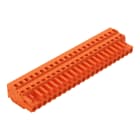 WAGO ELETTRONICA - Spina femmina per 1 conduttore.CAGE CLAMP®.2,5 mm².arancione