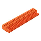 WAGO ELETTRONICA - Spina femmina per 1 conduttore.CAGE CLAMP®.2,5 mm².arancione