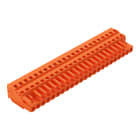 WAGO ELETTRONICA - Spina femmina per 1 conduttore.CAGE CLAMP®.2,5 mm².arancione