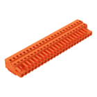 WAGO ELETTRONICA - Spina femmina per 1 conduttore.CAGE CLAMP®.2,5 mm².arancione