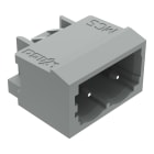 WAGO ELETTRONICA - Connettore maschio THT.Pin a saldare 1,0 x 1,0 mm.angolato.grigio
