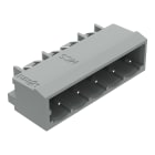 WAGO ELETTRONICA - Connettore maschio THT.Pin a saldare 1,0 x 1,0 mm.angolato.grigio 231-435/001-000