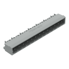 WAGO ELETTRONICA - Connettore maschio THT.Pin a saldare 1,0 x 1,0 mm.angolato.grigio 231-443/001-000