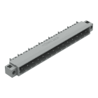 WAGO ELETTRONICA - Connettore maschio THT.Pin a saldare 1,0 x 1,0 mm.angolato.grigio 231-444/040-000