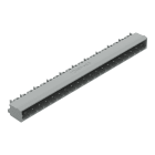 WAGO ELETTRONICA - Connettore maschio THT.Pin a saldare 1,0 x 1,0 mm.angolato.grigio 231-450/001-000
