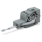 WAGO ELETTRONICA - Modulo spina di prova con perno di contatto.per le serie 736, 737.Passo 7,5 mm / 0,295 poll.grigio