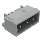 WAGO ELETTRONICA - Connettore maschio THT.Pin a saldare 1,2 x 1,2 mm.angolato.grigio 231-463/001-000