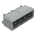 WAGO ELETTRONICA - Connettore maschio THT.Pin a saldare 1,2 x 1,2 mm.angolato.grigio