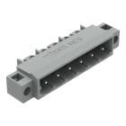 WAGO ELETTRONICA - Connettore maschio THT.Pin a saldare 1,2 x 1,2 mm.angolato.grigio