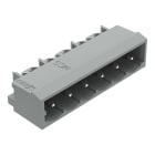 WAGO ELETTRONICA - Connettore maschio THT.Pin a saldare 1,2 x 1,2 mm.angolato.grigio