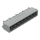 WAGO ELETTRONICA - Connettore maschio THT.Pin a saldare 1,2 x 1,2 mm.angolato.grigio 231-468/001-000