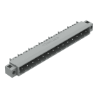 WAGO ELETTRONICA - Connettore maschio THT.Pin a saldare 1,2 x 1,2 mm.angolato.grigio