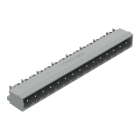 WAGO ELETTRONICA - Connettore maschio THT.Pin a saldare 1,2 x 1,2 mm.angolato.grigio