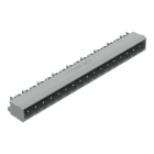 WAGO ELETTRONICA - Connettore maschio THT.Pin a saldare 1,2 x 1,2 mm.angolato.grigio 231-477/001-000