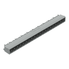 WAGO ELETTRONICA - Connettore maschio THT.Pin a saldare 1,2 x 1,2 mm.angolato.grigio