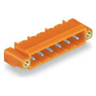 WAGO ELETTRONICA - Connettore maschio THT.Pin a saldare 1,2 x 1,2 mm.angolato.arancione 231-566/108-000