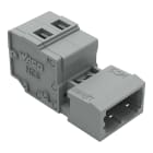 WAGO ELETTRONICA - Connettore maschio per 1 conduttore.CAGE CLAMP®.2,5 mm².grigio