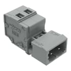 WAGO ELETTRONICA - Connettore maschio per 1 conduttore.CAGE CLAMP®.2,5 mm².grigio 231-602/018-000