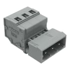 WAGO ELETTRONICA - Connettore maschio per 1 conduttore.CAGE CLAMP®.2,5 mm².grigio