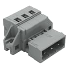 WAGO ELETTRONICA - Connettore maschio per 1 conduttore.CAGE CLAMP®.2,5 mm².grigio