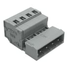 WAGO ELETTRONICA - Connettore maschio per 1 conduttore.CAGE CLAMP®.2,5 mm².grigio