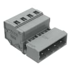 WAGO ELETTRONICA - Connettore maschio per 1 conduttore.CAGE CLAMP®.2,5 mm².grigio
