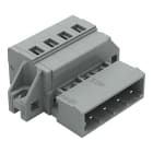 WAGO ELETTRONICA - Connettore maschio per 1 conduttore.CAGE CLAMP®.2,5 mm².grigio