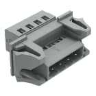 WAGO ELETTRONICA - Connettore maschio per 1 conduttore.CAGE CLAMP®.2,5 mm².grigio