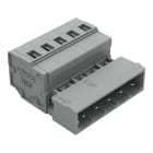 WAGO ELETTRONICA - Connettore maschio per 1 conduttore.CAGE CLAMP®.2,5 mm².grigio