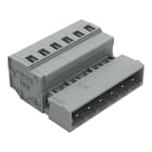 WAGO ELETTRONICA - Connettore maschio per 1 conduttore.CAGE CLAMP®.2,5 mm².grigio