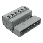 WAGO ELETTRONICA - Connettore maschio per 1 conduttore.CAGE CLAMP®.2,5 mm².grigio