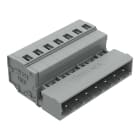 WAGO ELETTRONICA - Connettore maschio per 1 conduttore.CAGE CLAMP®.2,5 mm².grigio