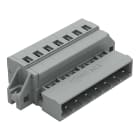 WAGO ELETTRONICA - Connettore maschio per 1 conduttore.CAGE CLAMP®.2,5 mm².grigio