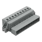WAGO ELETTRONICA - Connettore maschio per 1 conduttore.CAGE CLAMP®.2,5 mm².grigio