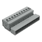 WAGO ELETTRONICA - Connettore maschio per 1 conduttore.CAGE CLAMP®.2,5 mm².grigio