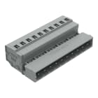 WAGO ELETTRONICA - Connettore maschio per 1 conduttore.CAGE CLAMP®.2,5 mm².grigio