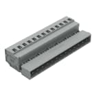 WAGO ELETTRONICA - Connettore maschio per 1 conduttore.CAGE CLAMP®.2,5 mm².grigio 231-613
