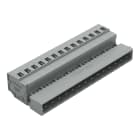 WAGO ELETTRONICA - Connettore maschio per 1 conduttore.CAGE CLAMP®.2,5 mm².grigio 231-614